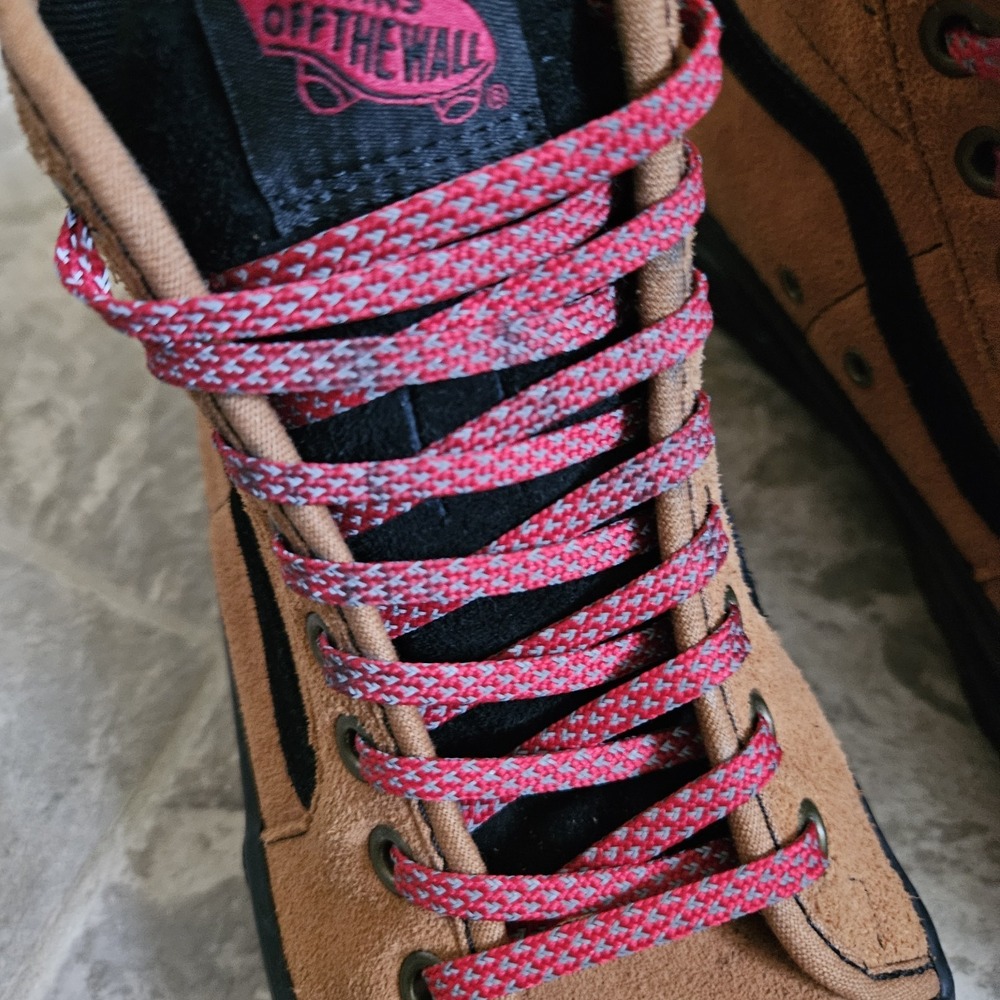 Vans Off The Wall Sentry‎ SK8-Hi Hiker Shoe Suede Brown/black men's 6 womens 7.5 - Picture 4 of 9